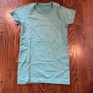 Teal Green Lululemon Swiftly Tech Waist Length Tee